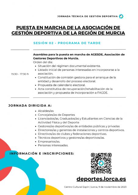 Técnicos, clubes, políticos y empresarios analizarán en Lorca el 9 de noviembre los retos de la gestión deportiva en la Región - 4, Foto 4