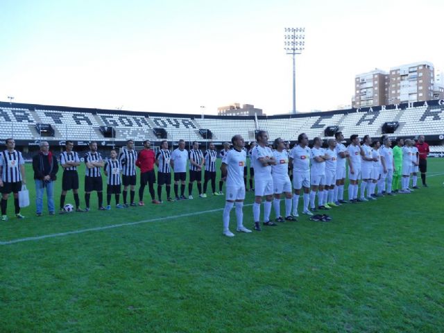 Los veteranos de FC Cartagena y el Hércules homenajearon al portero cartagenero Sebastián Gómez - 1, Foto 1