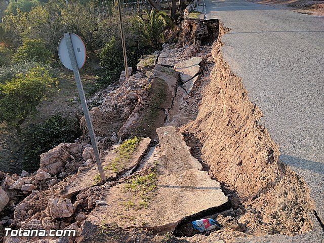 La carretera C7 de La Huerta permanecerá cortada el día de la romería del 7 de enero a consecuencia de los daños ocasionados por el temporal de lluvias - 1, Foto 1