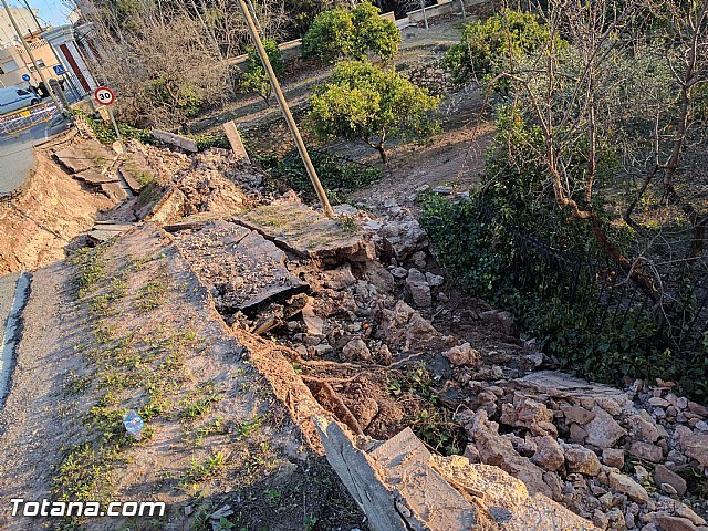 La carretera C7 de La Huerta permanecerá cortada el día de la romería del 7 de enero a consecuencia de los daños ocasionados por el temporal de lluvias - 3, Foto 3