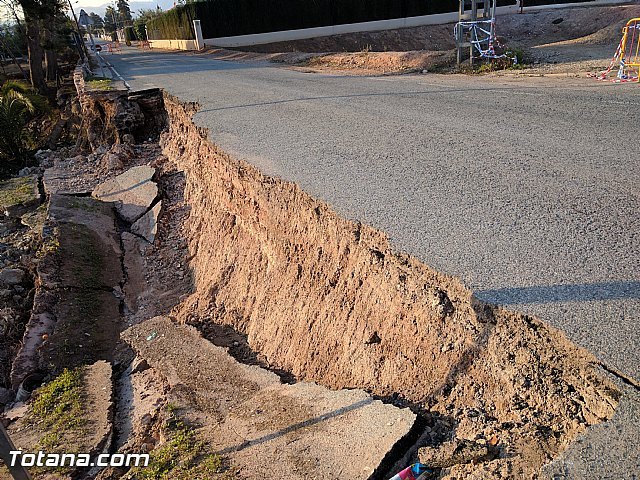 La carretera C7 de La Huerta permanecerá cortada el día de la romería del 7 de enero a consecuencia de los daños ocasionados por el temporal de lluvias - 4, Foto 4