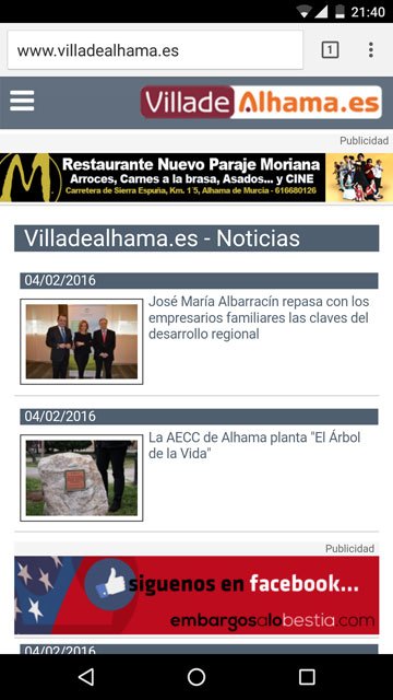 Villadealhama.es rediseña su web, Foto 2