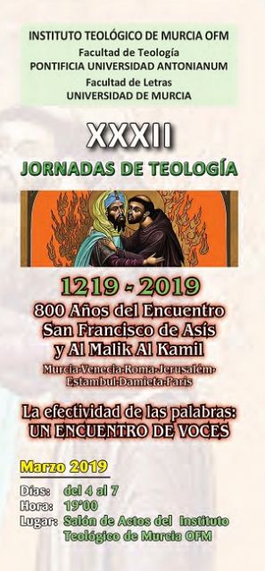 Las Jornadas Teológicas del ITM celebran los 800 años del encuentro entre san Francisco de Asís y el sultán de Egipto - 1, Foto 1