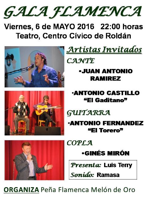 Lo Ferro concluye su ciclo invernal de flamenco con Juan Antonio Ramírez, Antonio Castillo El Gaditano y el cantante de copla Ginés Mirón - 2, Foto 2