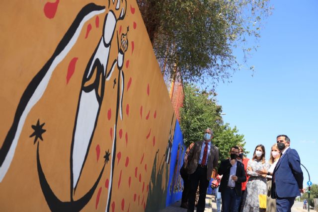 Algezares estrena un nuevo mural en homenaje a Párraga - 2, Foto 2