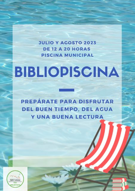 Los usuarios de las piscinas de verano de Puerto Lumbreras ya pueden disfrutar de la lectura estival gracias a la iniciativa 'Bibliopiscina' - 1, Foto 1