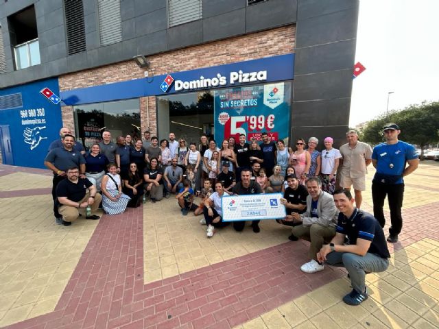 El quinto Domino's Pizza de Murcia entrega un cheque de más de 2.800€ a ACCEM - 1, Foto 1