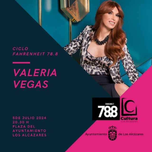 Valeria Vegas inaugurará la II edición de ‘Fahrenheit 78.8’ en Los Alcázares el próximo viernes 5 de julio - 1, Foto 1