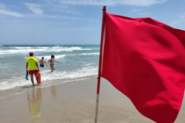 Bandera roja en media docena de playas de Cartagena este viernes 4 de agosto - 1, Foto 1