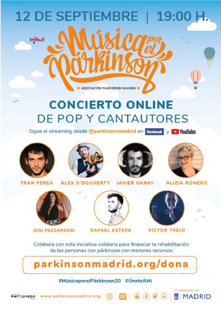 Conciertos online por la enfermedad de Parkinson a partir del 12 de septiembre - 1, Foto 1