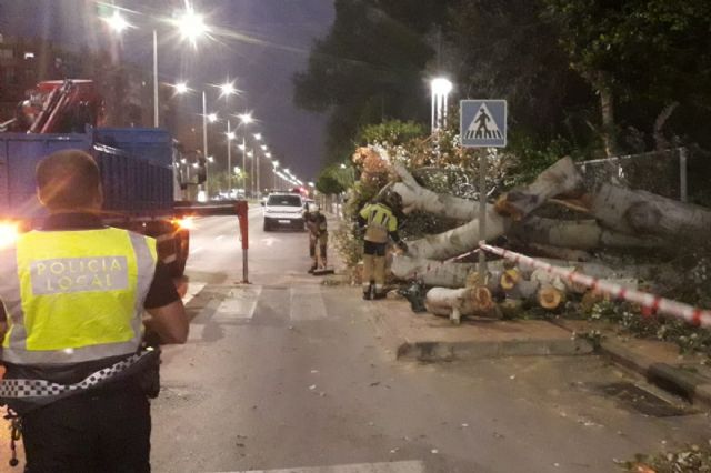 El episodio de tormentas y viento se salda sin daños personales en Cartagena - 1, Foto 1