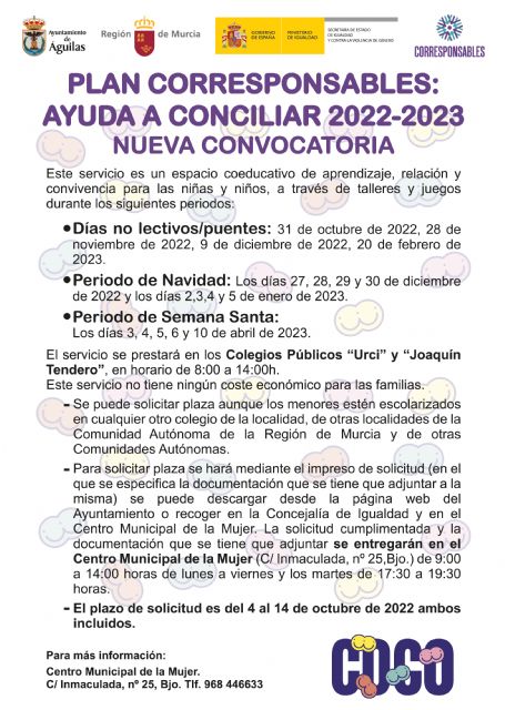 Abierto un nuevo plazo de solicitudes del Plan Corresponsables para los días sin cole - 1, Foto 1