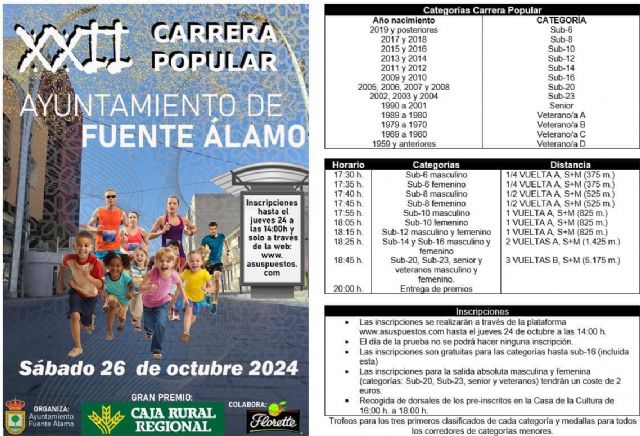 XXII Carrera Popular Ayuntamiento de Fuente Álamo 2024 - 2, Foto 2