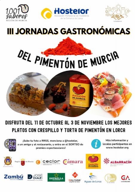 El pimentón de Murcia, protagonista un año más de sus III Jornadas Gastronómicas en Lorca, con más de una veintena de establecimientos participantes asociados a Hostelor - 1, Foto 1