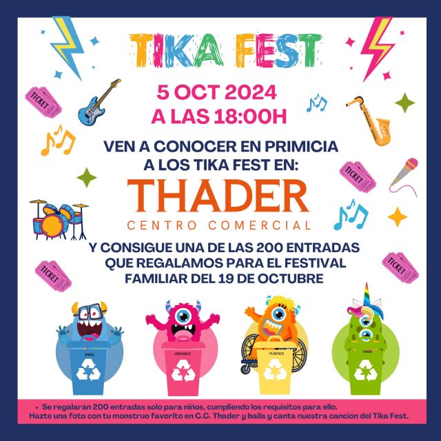 Thader se une a la fiesta del Tika Fest, el festival familiar de música, arte y sostenibilidad - 1, Foto 1