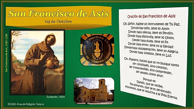 San Francisco de Asís y Totana: 800 años de huella y devoción franciscana San Francisco de Asís y Totana: 800 años de huella y devoción franciscana