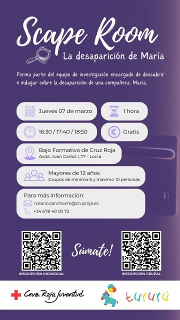 Cruz Roja Juventud organiza un scape room para concienciar a los jóvenes sobre el papel de la mujer en la sociedad - 3, Foto 3