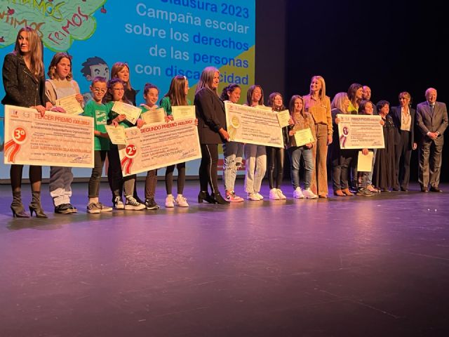 Los colegios Ángel Zapata de Torreagüera y Nuestra Señora de los Dolores de El Raal, ganadores del concurso de la Campaña de Sensibilización Escolar sobre los derechos de Personas con Discapacidad de FAMDIF - 1, Foto 1