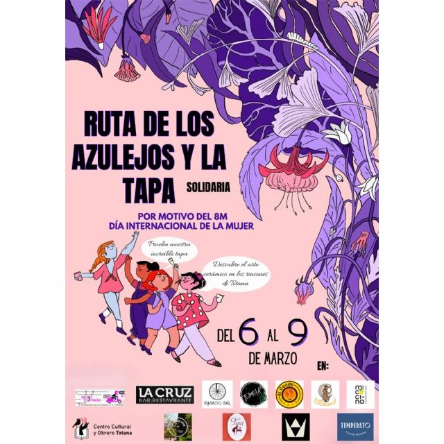 Ruta de los Azulejos y la Tapa Solidaria: Gastronomía y arte en apoyo a las Mujeres Creativas de Totana, Foto 2