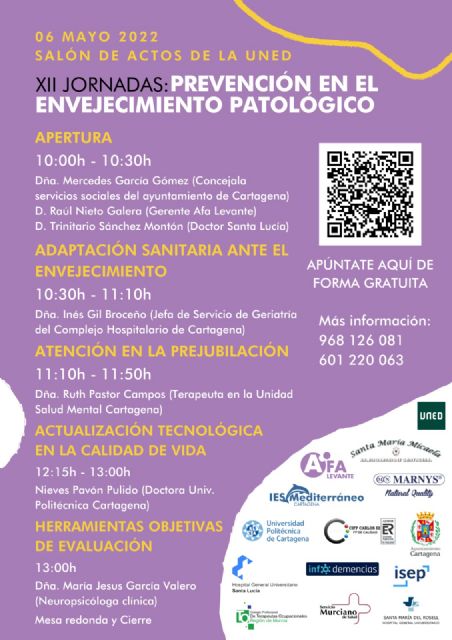 XII JORNADAS: Prevención en el Envejecimiento patológico - 1, Foto 1