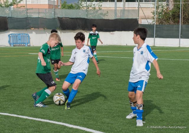 Maristas Cartagena, La Palma-Codelpa y Fundación F.C. Cartagena, campeones en alevines B, infantiles y pre-benjamines B - 1, Foto 1