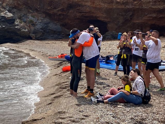 Los cartageneros Joaquín, Julia y Francisco completan el reto 'Mar y Tierra' para dar visibilidad a la discapacidad - 2, Foto 2