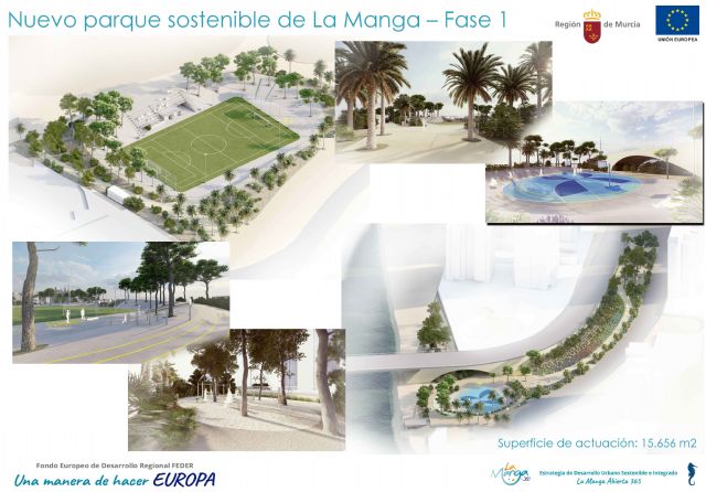 Avanzan en el parque sostenible del deporte de La Manga con la adjudicación de las obras de su primera fase - 1, Foto 1