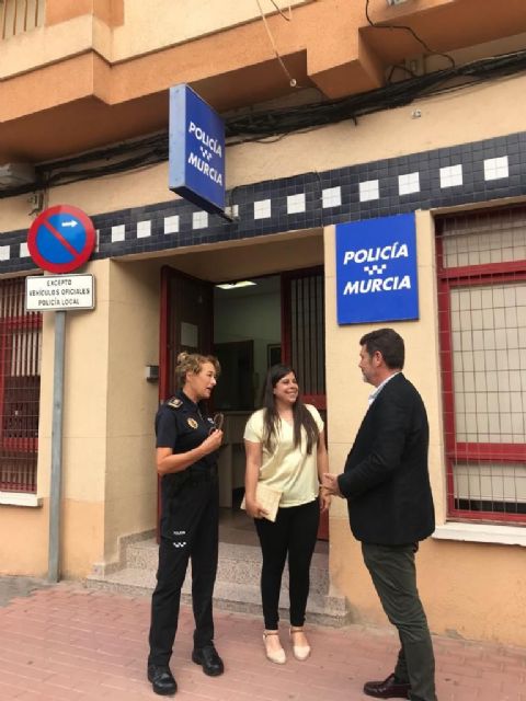 Fulgencio Perona analiza las necesidades de las comisarías de la Policía Local de Alquerías, Beniaján y Puente Tocinos - 2, Foto 2