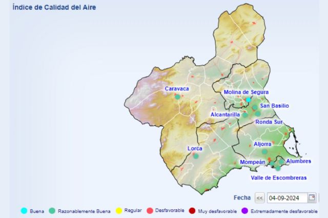 Desactivado el Nivel 1 preventivo por partículas en las estaciones de Mompean, La Aljorra, Alumbres y el Valle - 1, Foto 1