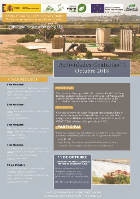 Más actividades del proyecto Salinas y Empleo Sostenible II para Murcia - 3, Foto 3