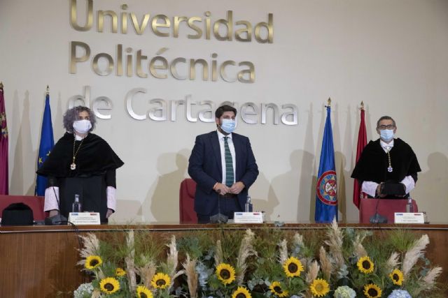 López Miras: Las universidades deben ser protagonistas del futuro de la Región de Murcia e iluminadoras de la era postcovid - 1, Foto 1