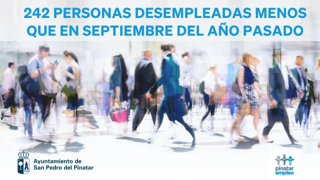 San Pedro del Pinatar registró en septiembre 242 desempleados menos que en el mismo mes de 2022 - 1, Foto 1