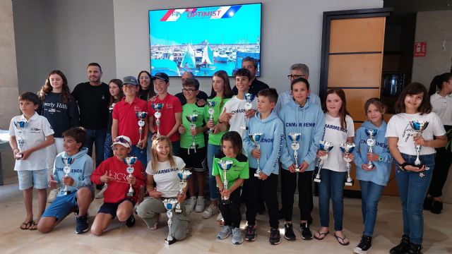 El Club Náutico Mar Menor obtiene trofeo en todas las categorías del TAP Optimist Juan Montiel 2023 - 1, Foto 1