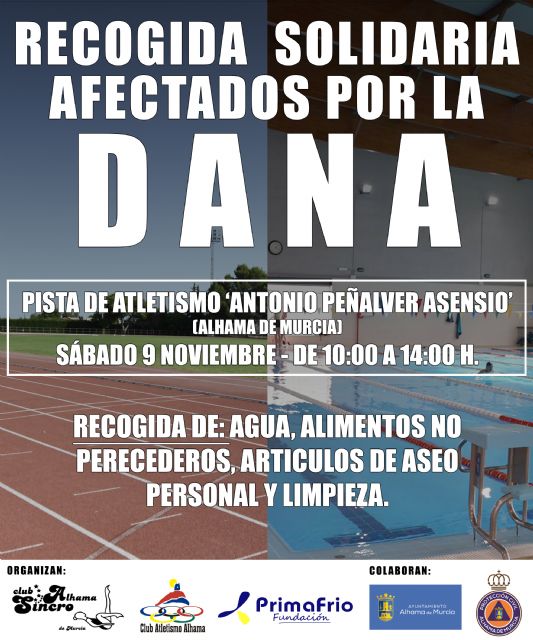 Este sábado, Recogida Solidaria del Club Sincro Alhama, Club Atletismo Alhama y la Fundación Primafrio - 1, Foto 1