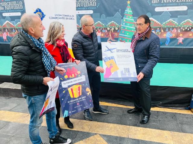 La Unión de Comerciantes sorteará dos viajes y premios de 200 euros para fomentar las compras navideñas en Lorca - 1, Foto 1