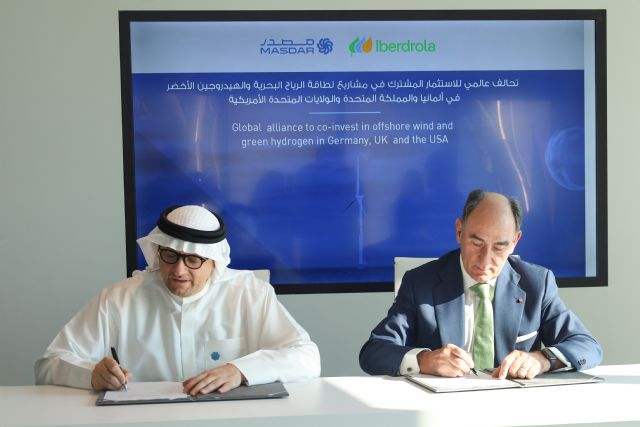 Iberdrola y Masdar firman una alianza para coinvertir 15.000 millones en eólica marina e hidrógeno verde en Alemania, Reino Unido y EEUU - 1, Foto 1