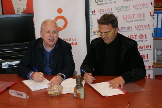 Ugt firma un convenio de colaboración con el Colegio Oficial de Trabajo Social de la Región de Murcia - 1, Foto 1