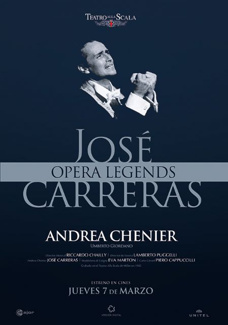 Andrea Chénier la legendaria producción de ópera, protagonizada por carreras, por primera vez en cines - 1, Foto 1