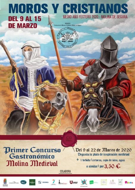 El Medio Año Festero 2020 de Moros y Cristianos de Molina de Segura se celebra del 9 al 15 marzo y presenta como novedad el I Concurso Gastronómico Molina Medieval - 3, Foto 3