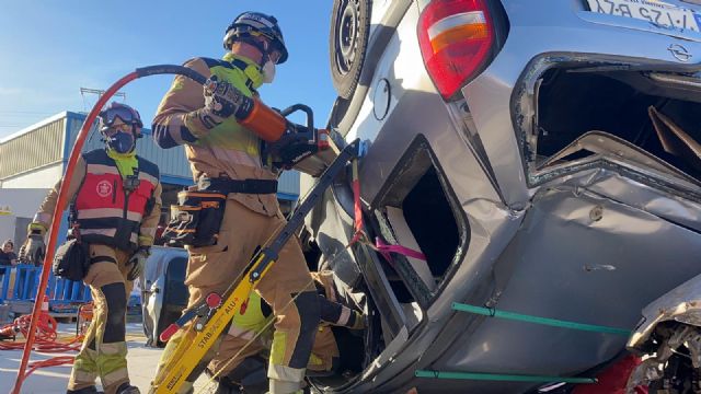 Bomberos de Murcia miden su capacidad de respuesta en accidentes de tráfico - 2, Foto 2