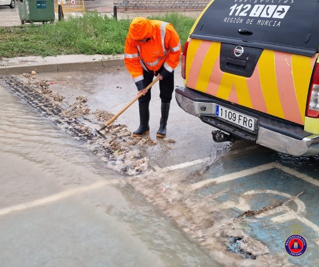 Protección Civil Totana realiza 36 intervenciones por las lluvias ayer miércoles, Foto 7