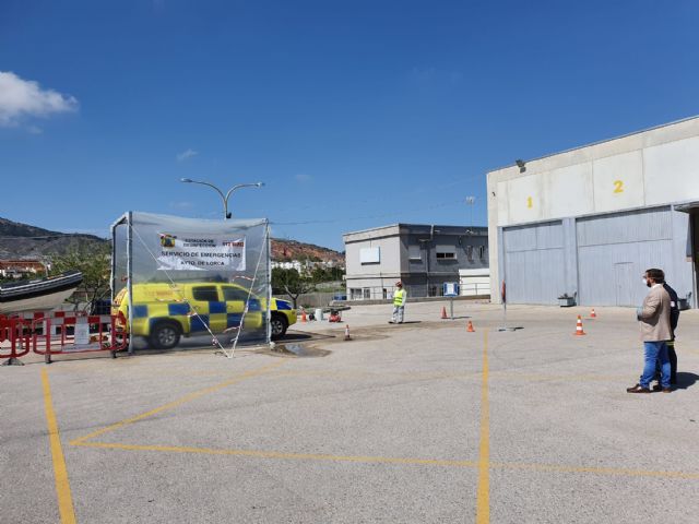 Lorca pone en marcha una Estación de Desinfección de Vehículos para los servicios de emergencias, seguridad y sanidad - 1, Foto 1