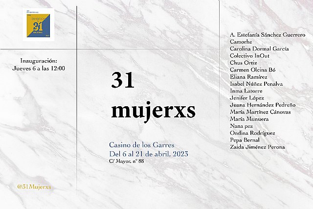 31 Mujerxs inaugura en los Garres su segunda muestra - 1, Foto 1