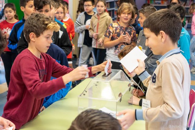 El Colegio José María de Lapuerta inaugura las votaciones de los Presupuestos Participativos en centros educativos de Cartagena - 1, Foto 1