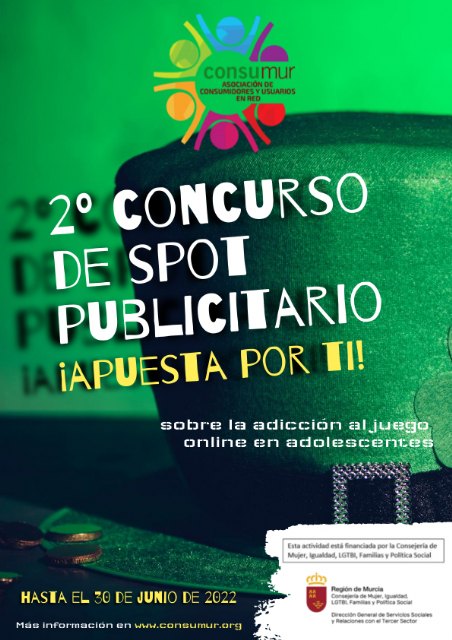 CONSUMUR lanza el 2º Concurso de Spot Publicitario “Apuesta por ti”, sobre la adicción al juego online en adolescentes - 1, Foto 1