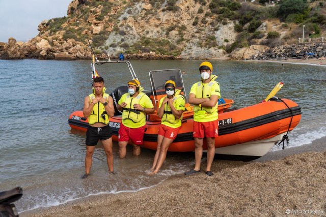 Cartagena aporta la cuarta parte del personal y el 30% de los puestos de vigilancia en playas - 1, Foto 1