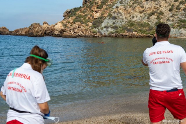 Cartagena aporta la cuarta parte del personal y el 30% de los puestos de vigilancia en playas - 2, Foto 2