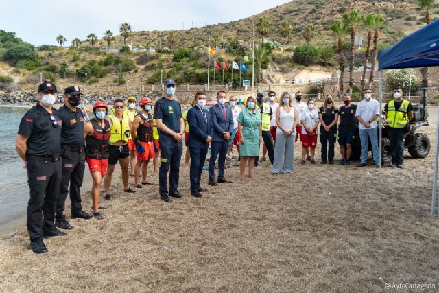 Cartagena aporta la cuarta parte del personal y el 30% de los puestos de vigilancia en playas - 3, Foto 3