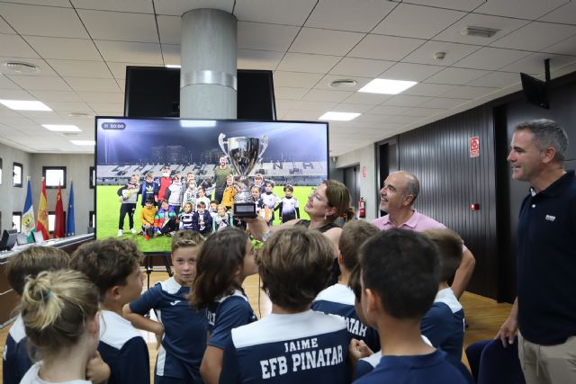 Visitación Martínez recibe al equipo benjamín de Liga Autonómica de la EFB Pinatar - 1, Foto 1