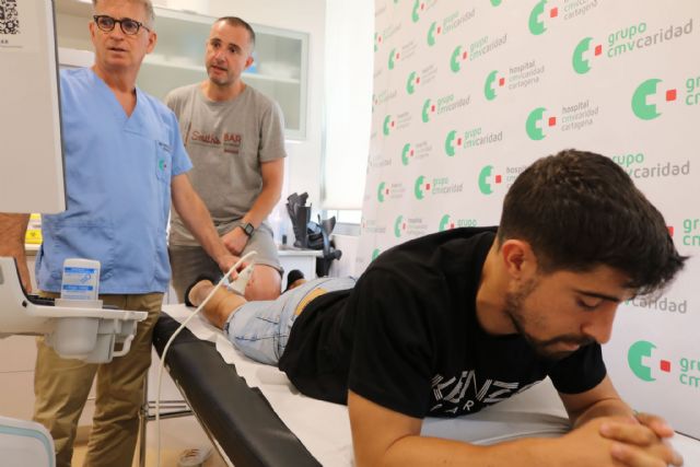 El Hospital Virgen de la Caridad de Cartagena realiza las pruebas médicas de inicio de temporada a la plantilla del Fútbol Club Cartagena - 1, Foto 1